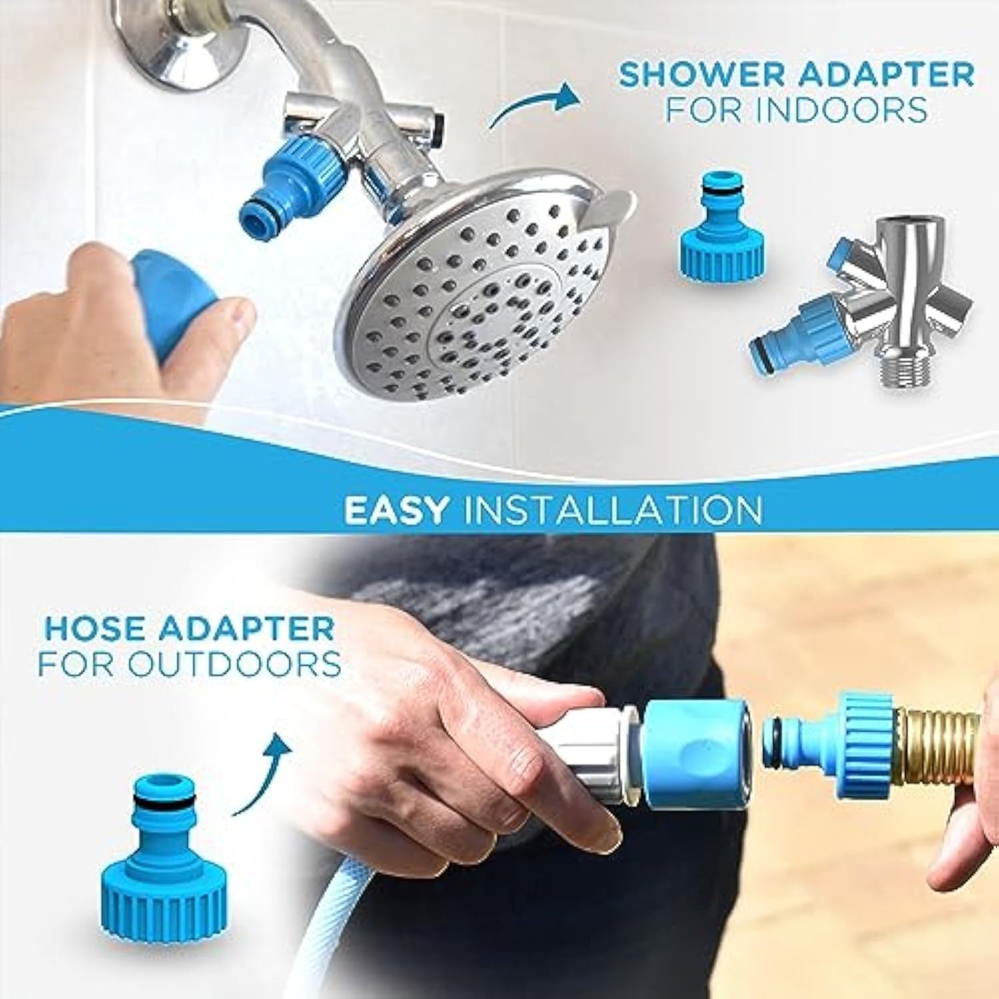 Pet Bathing Tool - The Ultimate Shower Companion For Your Pet - Compatible With Indoor Shower Or Outdoor Garden Hose - Includes Garden Hose And Shower Adapters
